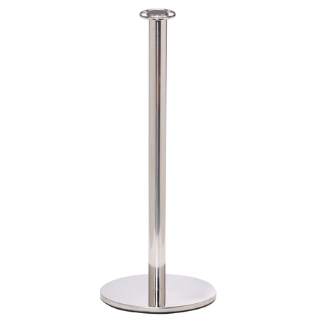 QUEUE SOLUTIONS Elegance 451, Flat Top, Profile Base, Polished Stainless ELF451-PS